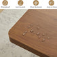 Extendable Rectangular Dining Table 55 Inches Walnut