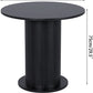 Round Dining Table 31.5 Inch Multifunctional Black