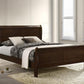 Queen Sleigh Bed Cappuccino Finish With Curvatures