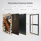 Orange White Mosaic Wall Art Dimensions 27.6x39.4in