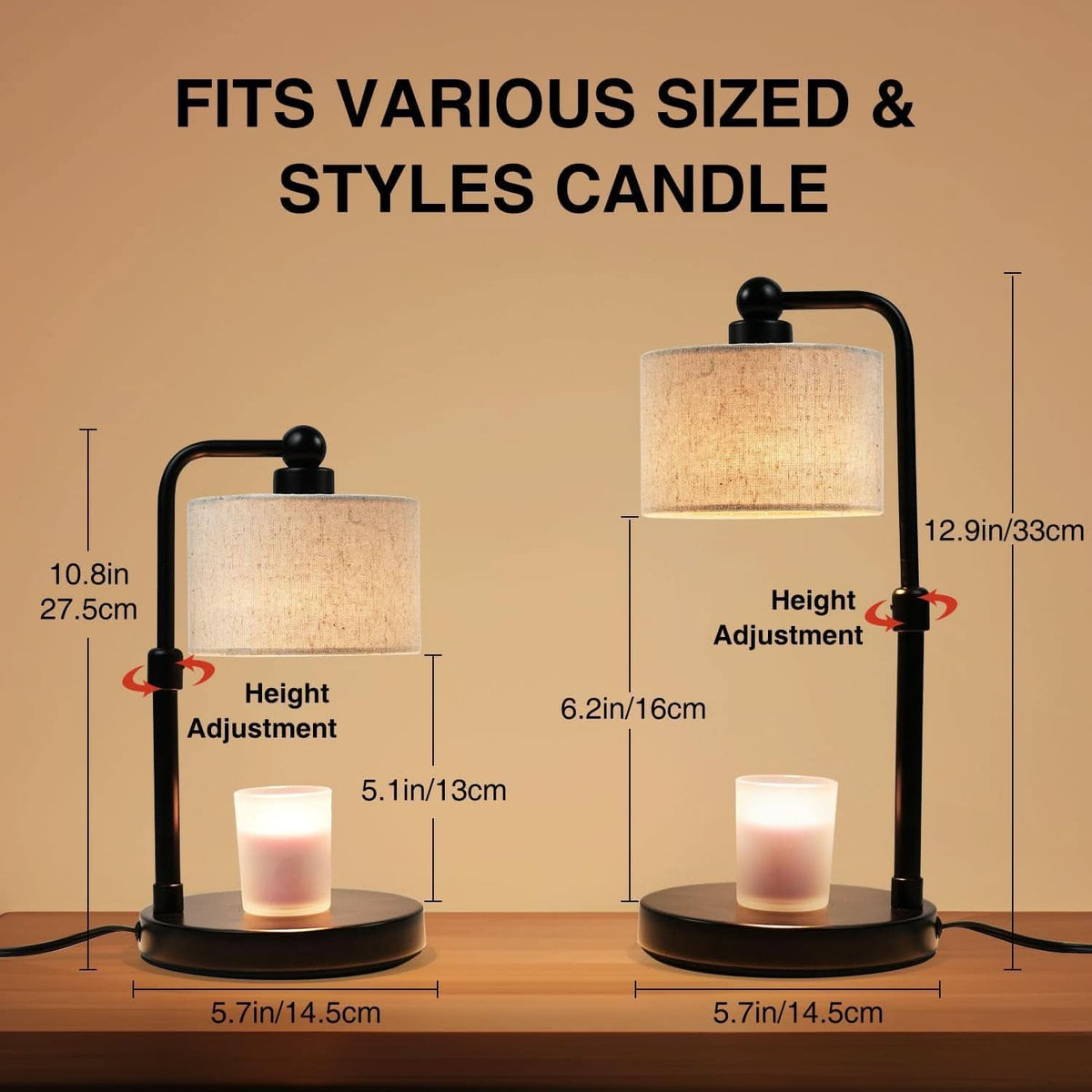 Candle Warmer Lamp With Electronic Timer Adjustable