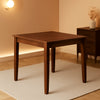 36x36 Square Edge Solid Antique Walnut Dining Table