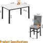 Slate Grey Marble Table top Five Piece Dining Set Premium