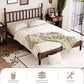 Victorian Walnut Spindle Headboard Queen Platform Bed
