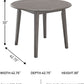 Gray Drop Leaf Dining Table Seats Four With Two Leaves