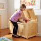 Blonde Premium Wood Toy Chest With Generous Storage Capacity