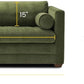 EightyTwoInches Pull Out Sofa Bed With Hidden Mattress