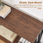 Sofa Console Table 70.9 Inch Industrial Grade Brown
