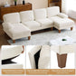 110 Inch Beige U Shaped Sectional Sofa For Living Room With Double Chaise And Comfortable Seating For Gatherings
