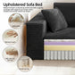 3-Seater Corduroy Sleeper Sofa No Assembly Lounge
