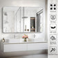 Size 55X36Inches Silver Metal Framed Vanity Mirror