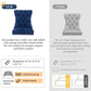 Navy Velvet Wingback Dining Chairs Set Of 4 Modern