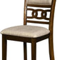 Elegant Solid Wood Circular Dining Set Cherry Brown