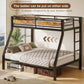 Twin Over Full Bunk Bed With Industrial Guardrail System