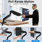 32 Inch Gas Spring Monitor Arm With Clamp VESA Black