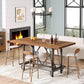 Six Person Industrial Grade Rustic Brown Dining Table