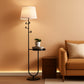 Rustic Brown Floor Lamp With ThreeColorTemperature