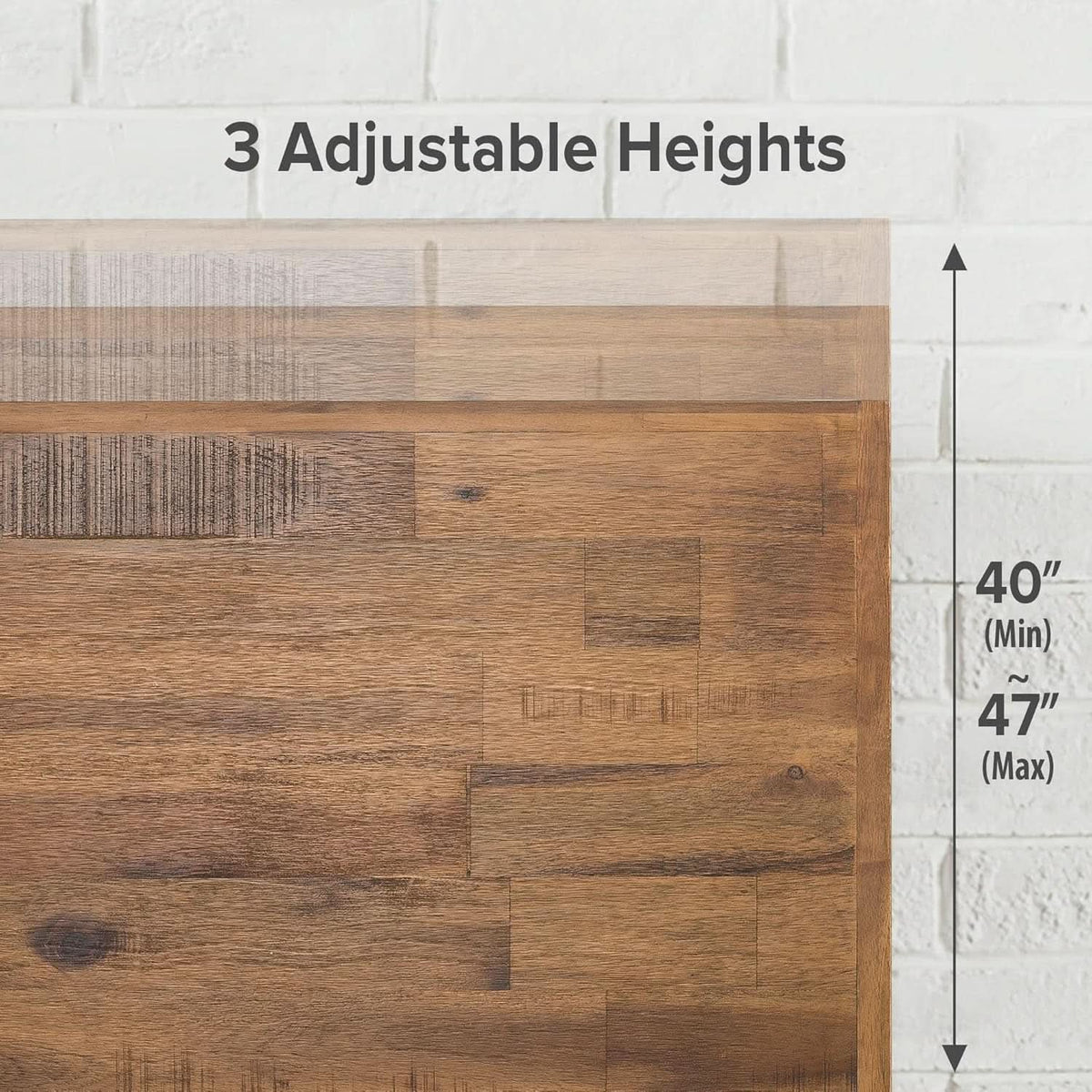 King Platform Bed Frame Featuring Adjustable Headboard