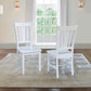 Set of Two White San Remo Splatback Dining Chairs