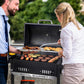 24 Inches Charcoal Grill Featuring Foldable Shelves