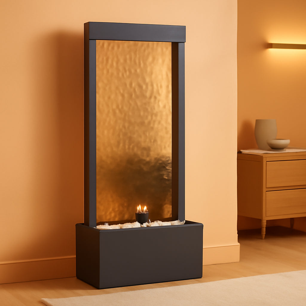 72 Inches Indoor Outdoor Mirror Waterfall Fountain