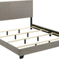 Taupe California King Transitional Style Bed Frame