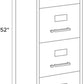 Hirsh 25 Deep 4 Drawer Vertical File Cabinet Black