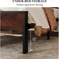 Twin Platform Bed Frame With Under Bed Storage Industrial Style