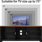 67 Inch TV Stand Entertainment Center Featuring Storage