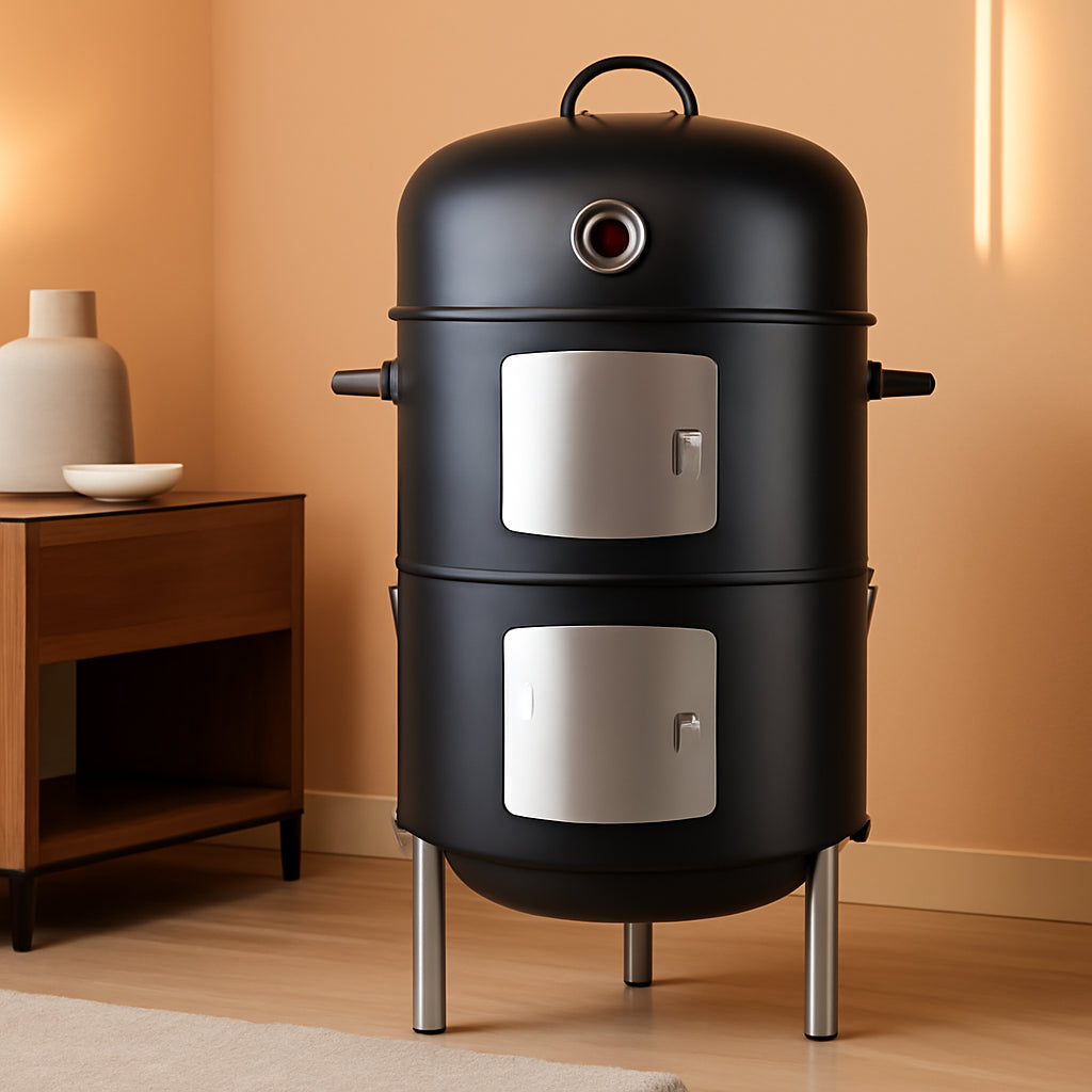 Charcoal Smoker Grill Premium Outdoor Kitchen System