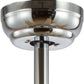 Contemporary Reversible Chrome Lighting Ceiling Fan