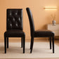 Faux Leather Dining Chairs Brown Set Of 2 For Dining Room