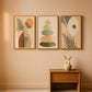 Sage Green Boho Framed Wall Art Contemporary Design