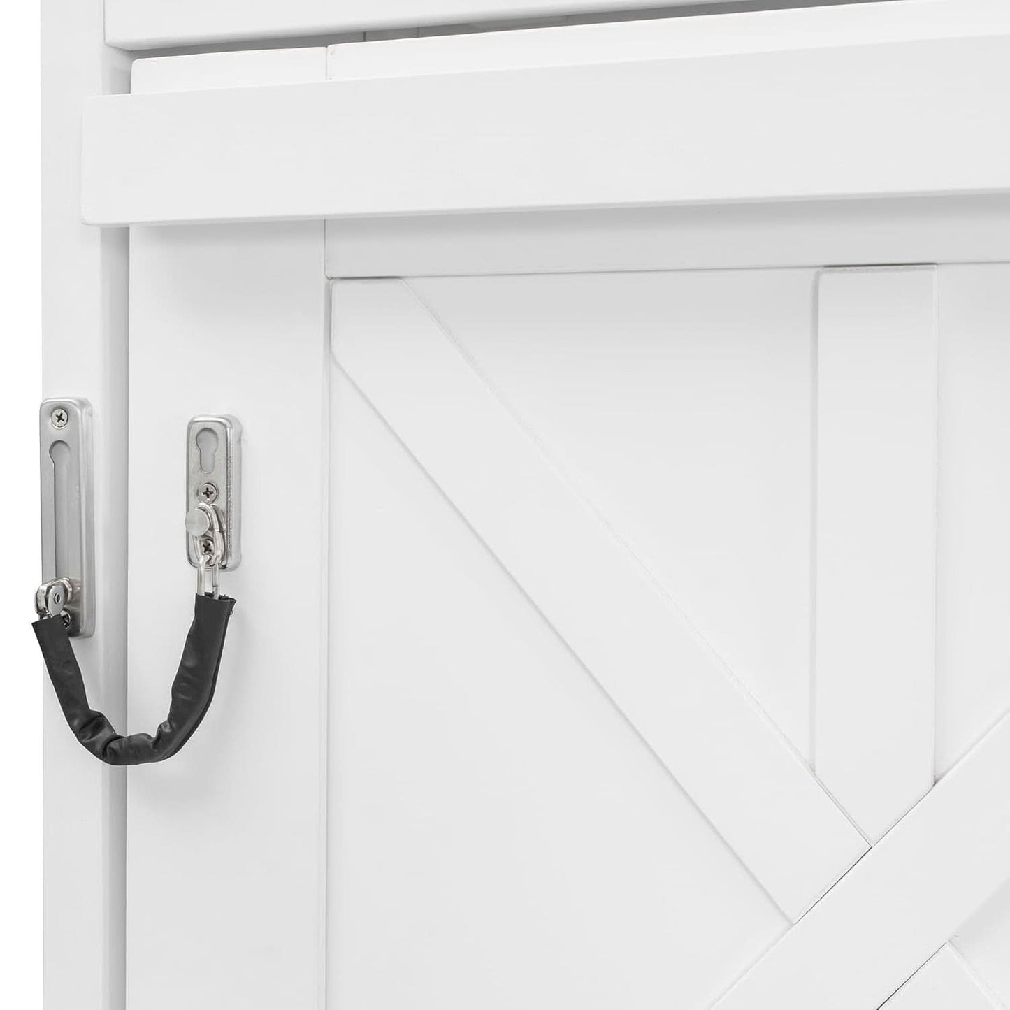 Queen Murphy Bed With Bright White Storage Cabinets