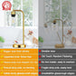 Set Of 2 Gold Table Lamps With 2 USB Ports Dimmable