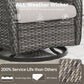 Swivel Rocker Patio Chairs Set with Cozy Coffee Table