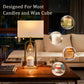 Brushed Gold Candle Warmer Lamp Programmable Timer