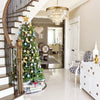 Gold Crystal Chandelier 24 Inch 12 Lights Ceiling Fixture