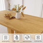 Contemporary Oak Rectangular Dining Table 46 Inches