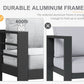 Aluminum 5 Piece Patio Furniture Set With Fire Pit Table
