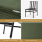 Odelia Olive Green Velvet Dining Chairs With Removable Cushion Covers
