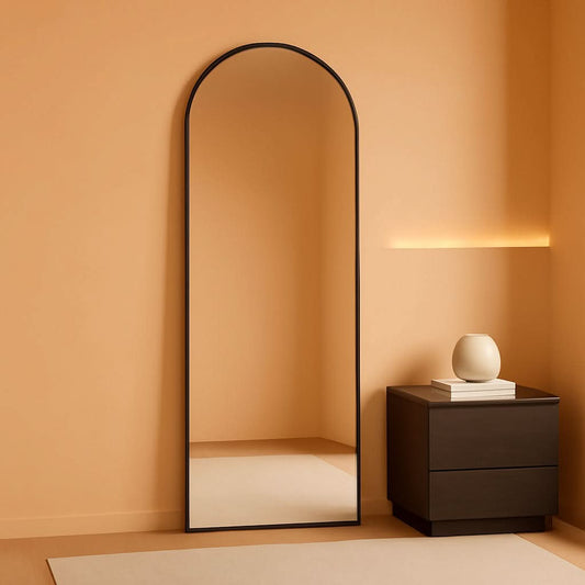 Arched Full Length Standing Mirror 56x20 Large Floor Mirror