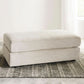 Soletren Oversized Ottoman Off White Modern Furniture