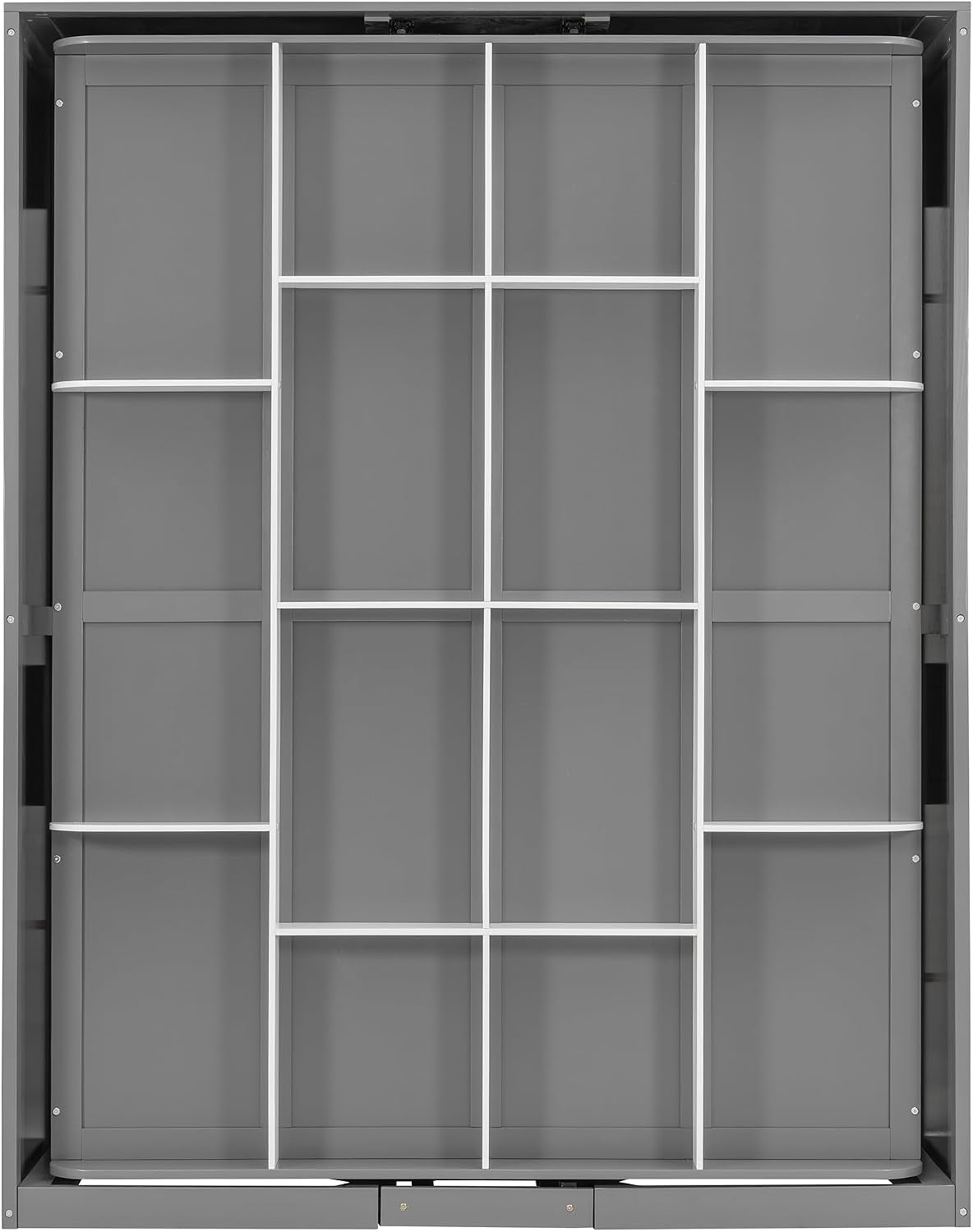 Queen Murphy Wall Bed With Hidden Rotating Storage Unit