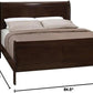 Traditional Full Dimensions Cappuccino Sleigh Panel Bed