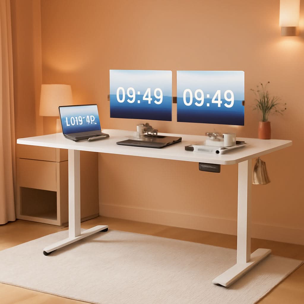 Electric Standing Desk 55x24 Inches Memory Presets-0