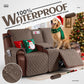 Waterproof Recliner Loveseat Cover With Console Straps