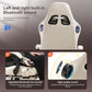 Ivory Bluetooth Speaker Gaming Chair With Footrest