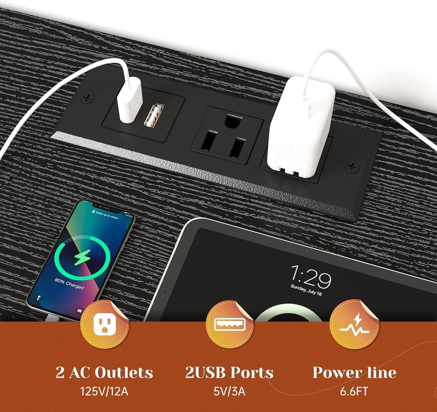 Twelve Drawer Dresser With LED Illumination Systems