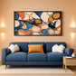 Over sized Colorful Abstract Framed Canvas Wall Art